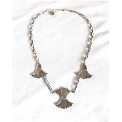 Sterling Silver Lotus Flower Necklace