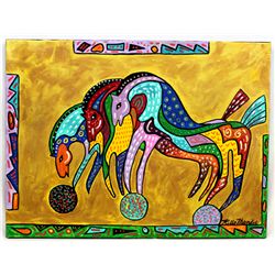 Original Acrylic Magic Ponies by Kills Thunder