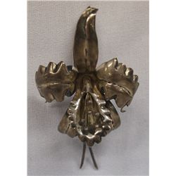 Mexican Sterling Silver Orchid Pin