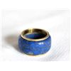 Image 1 : 18K Gold and Lapis Band Ring, Size 6