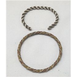Navajo Sterling Silver Guard and Bangle Bracelets