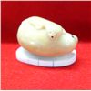 Image 1 : Tagua Nut Seal & Pup Carving atop Bone Ivory Base