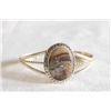 Image 1 : Navajo Sterling Banded Agate Bracelet by Chee