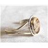 Image 2 : Navajo Sterling Banded Agate Bracelet by Chee