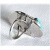 Image 3 : Navajo Sterling Kingman Turquoise Ring, Size 8