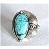 Image 2 : Navajo Sterling Turquoise Ring by Largo, Size 8.75