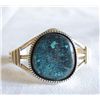 Image 1 : Navajo Sterling Lander Turquoise Bracelet - Claw