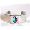 Image 1 : Navajo Sterling Inlay Bracelet by Joe Delgarito
