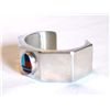 Image 3 : Navajo Sterling Inlay Bracelet by Joe Delgarito