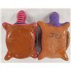 Image 3 : Pr Mexican Hand Painted Pottery Turtle Boxes