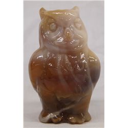 Chocolate Glass Owl Figurine