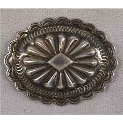 Navajo Sterling Silver Concho Pin