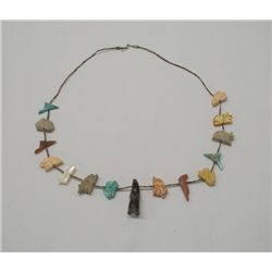 Zuni Hand Carved Fetish Necklace
