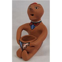 Tesuque Pottery Rain God by Ignacio S. Vigil