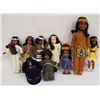 Image 1 : Collection of 9 Native American Dolls