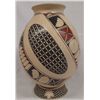 Image 1 : Mata Ortiz Polychrome Olla with Stand by L. Ortis
