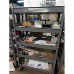 4-Shelf Warehouse Cart - No Contents