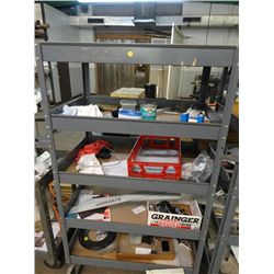 4-Shelf Warehouse Cart - No Contents