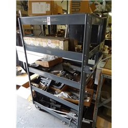 Metal 5-Shelf Rolling Cart