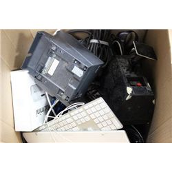 BOX W/ CARD READERS/APPLE KEYBOARDS ETC