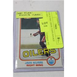 JARI KURRI 1980/81 TOPPS ROOKIE CARD