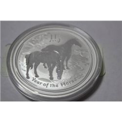 2OZ SILVER COIN YEAR OF THE HORSE