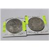 Image 1 : 1890 MORGAN SILVER DOLLAR X2