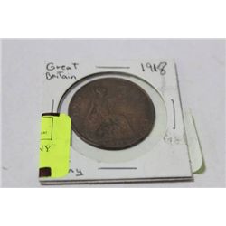 1918 GREAT BRITIAN LARGER PENNY