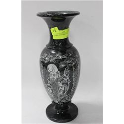 ETCHED SOLID MARBLE VASE