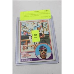 1982/83 TOPPS RICKY HENDERSON/REGGIE JACKSON CARDS