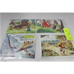 DISNEY STAMP FROM THE 1980'S  X4