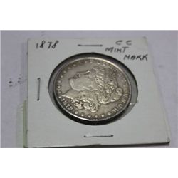 1878 MORGAN CC MINT MARK COIN