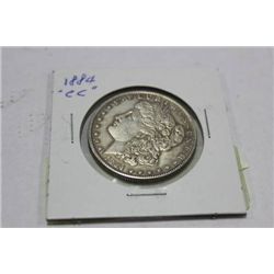 1884 MORGAN CC MINT MARK COIN