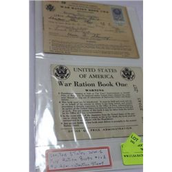 WW-2 USA RATION BOOK