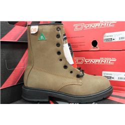 PAIR OF DYNAMIC STEEL TOE CSA APPROVED WORK BOOTS