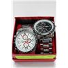Image 1 : PAIR OF MENS STAINLESS STEEL WATCHES ON CHOICE