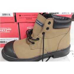 PAIR OF DYNAMIC STEEL TOE CSA APPROVED WORK BOOTS