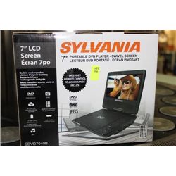 7" LCD PORTABLE/SWIVEL DVD PLAYER