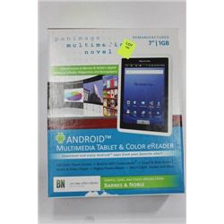7" 1GB ANDROID MULTIMEDIA TABLET & COLOR EREADER