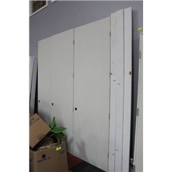 6 MATCHING 8' DOORS W FRAMES