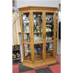 ESTATE OAK DISPLAY CABINET