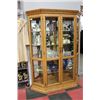 Image 1 : ESTATE OAK DISPLAY CABINET