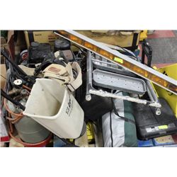 PALLET OF CONSTRUCTION TOOLS AND ACCESSORIES