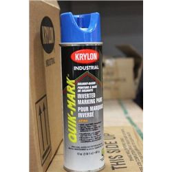 CASE OF 12 KRYLON MARKING PAINT ON CHOICE:
