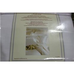 360 THREAD COUNT WHITE QU SIZE SHEET SET