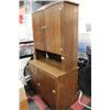 Image 1 : ANTIQUE WOODEN FARMHOUSE CUPBOARD