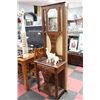 Image 1 : MAHOGANY HALL STAND