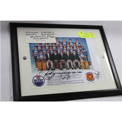 FOGOLIN, LINDSTROM,HUNTER, 84' TEAM AUTOGRAPHS