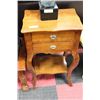 Image 1 : WOOD 2 DRAWER STAND