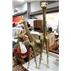 Image 1 : PAIR OF BRASS GIRAFFES